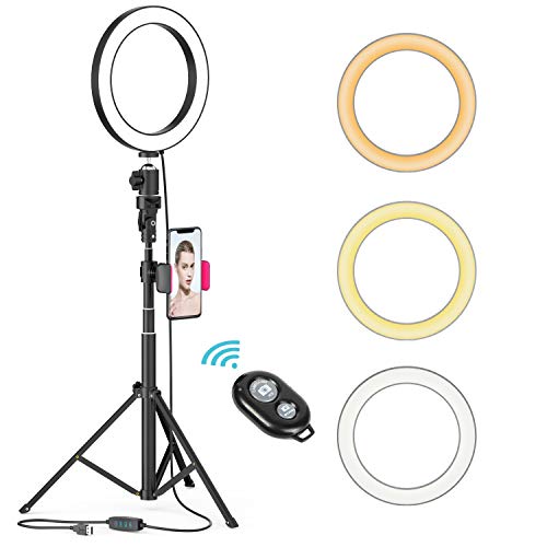 Selfie Ring Light with Tripod Stand & Cell Phone Holder