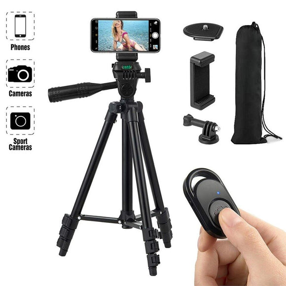 Tripod 42 Inch 106cm Aluminum Lightweight Smartphone Tripod