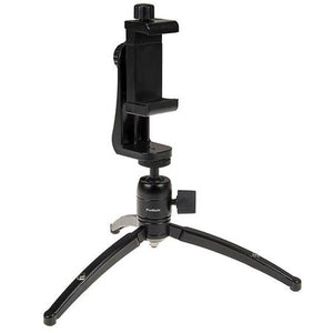 Fotodiox Cell Phone Tripod Mount Adapter Kit - Universal Phone 1/4" Tripod Mount Clamp for Smartphones